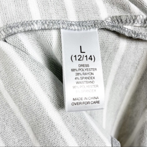 NWT Stitch Fix Moon & Stars Gray Navy Mimi Sleeveless French Terry Maxi Dress L - Picture 5 of 6